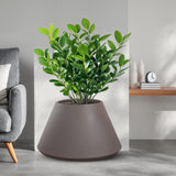 divina garden vaso in resina da esterno interno per piante tondo conico design d 60x35h stromboli tortora ean 8056157808916