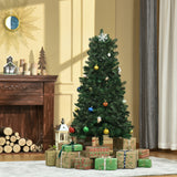 easycomfort easycomfort albero di natale 150cm artificiale pieghevole con base rimovibile 454 rami in pvc e acciaio verde