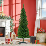 easycomfort easycomfort albero di natale artificiale 150 cm con rami realistici albero di natale alto e stretto con base in plastica verde