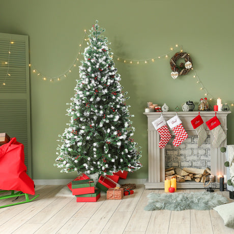 immagine-2-easycomfort-easycomfort-albero-di-natale-artificiale-180cm-innevato-con-neve-finta-e-bacche-rosse