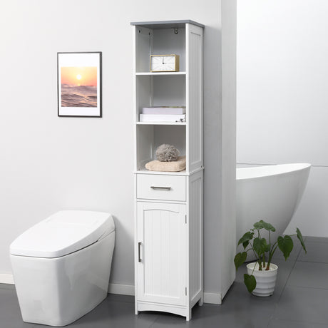 immagine-2-easycomfort-easycomfort-armadietto-bagno-con-scaffale-a-3-livelli-1-cassetto-e-1-mobiletto-34x30x163cm