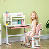 immagine-2-easycomfort-easycomfort-banco-scuola-con-sedia-per-bambini-3-12-anni-altezza-regolabile-e-piano-inclinabile-rosa