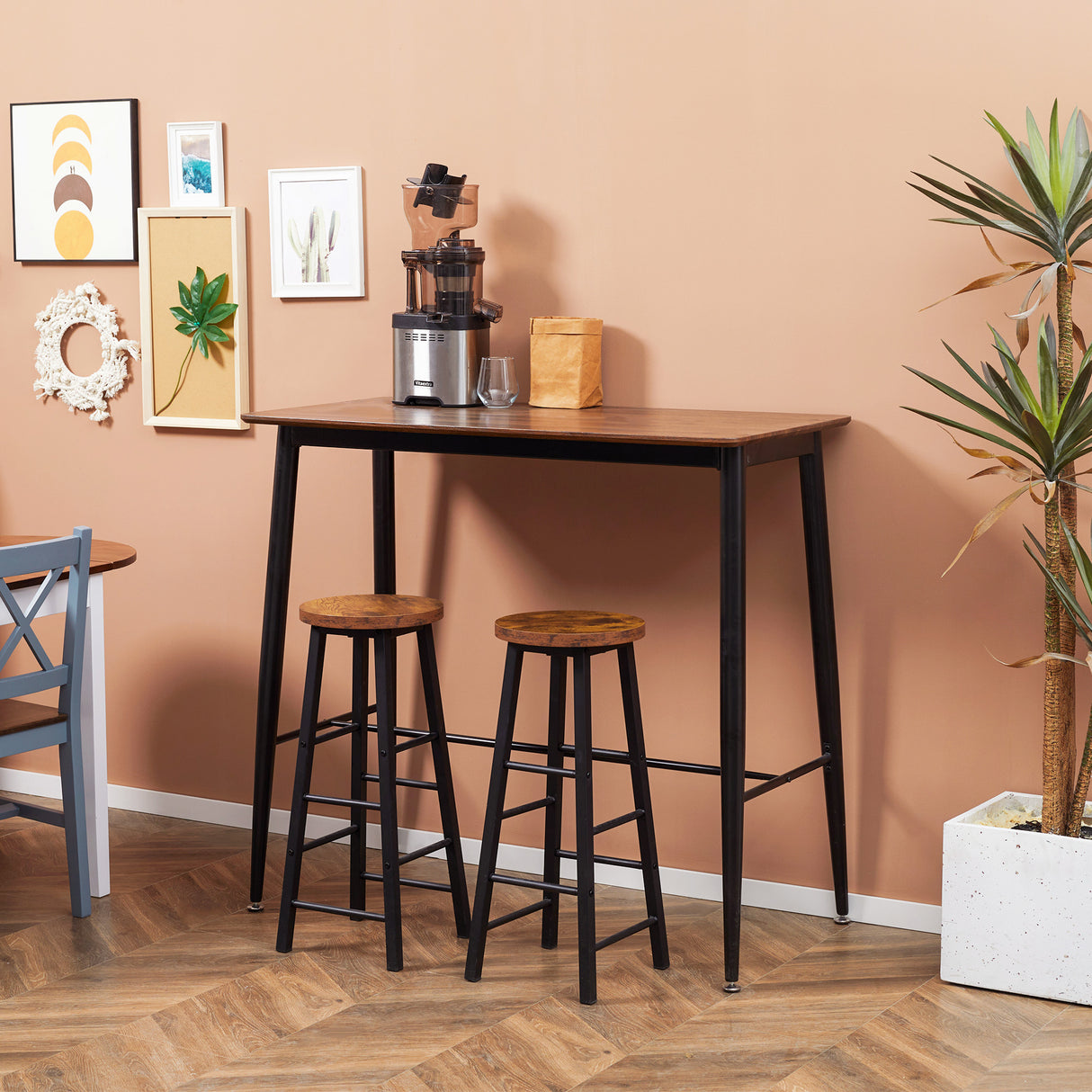 immagine-2-easycomfort-easycomfort-bancone-bar-stile-industriale-per-4-persone-in-legno-e-acciaio-118x58x108cm-marrone-e-nero