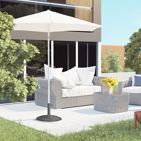 easycomfort easycomfort base per ombrellone in resina 19kg con decorazioni e accoppiatore antiruggine 54 5cm bronzo