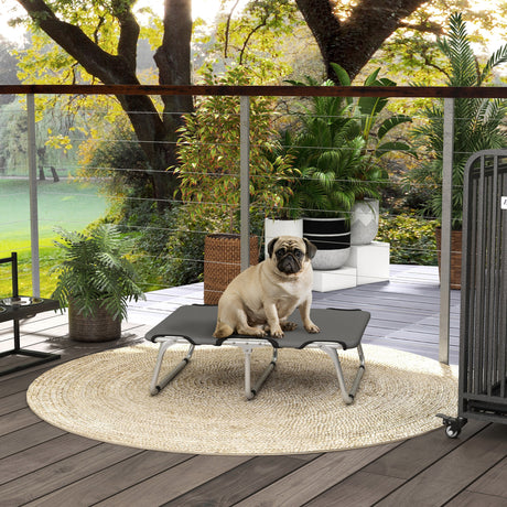 easycomfort easycomfort brandina per cani piccoli pieghevole per interno ed esterno metallo e tessuto oxford 71x58x20 cm grigio