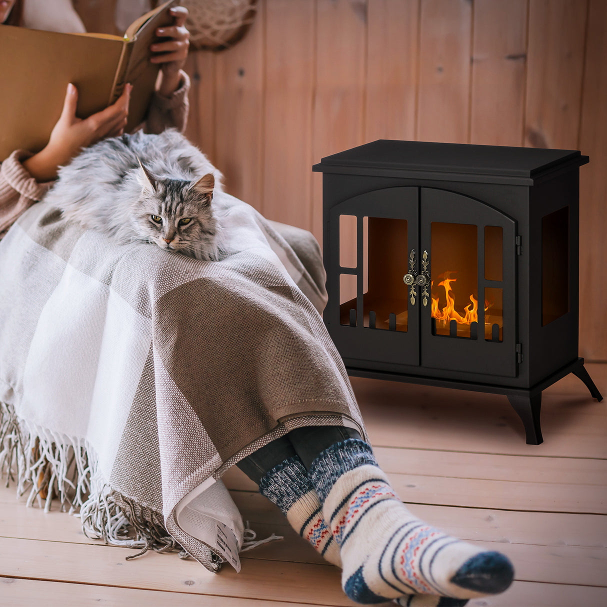 easycomfort easycomfort camino a bioetanolo in acciaio inox con bruciatore da 0 9l per 3 ore di durata 55x31x55cm nero