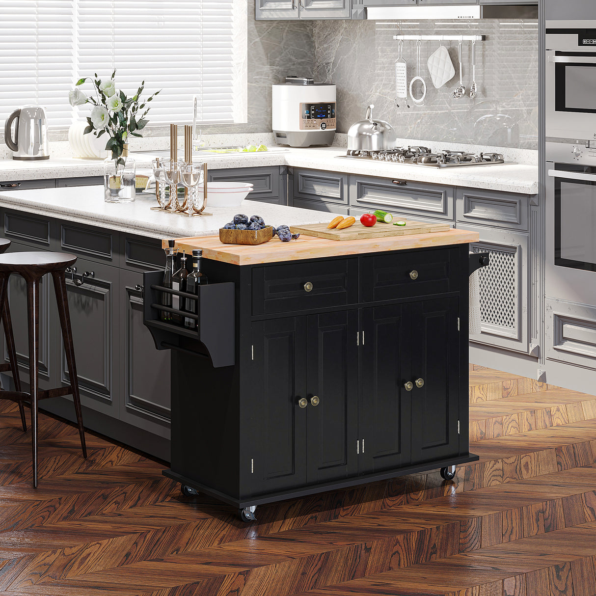 immagine-2-easycomfort-easycomfort-carrello-da-cucina-portavivande-con-cassetti-armadietti-e-portaspezie-in-legno-e-mdf-111x44-5x82-5-cm-nero