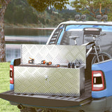 easycomfort easycomfort cassetta portautensili da 2 kg con chiusura a chiave in lamiera di alluminio 50x15 5x20 5 cm argento