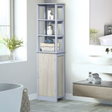 immagine-2-easycomfort-easycomfort-colonna-bagno-con-3-mensole-e-armadietto-in-legno-mdf-40x30x160-grigio-e-legno-naturale