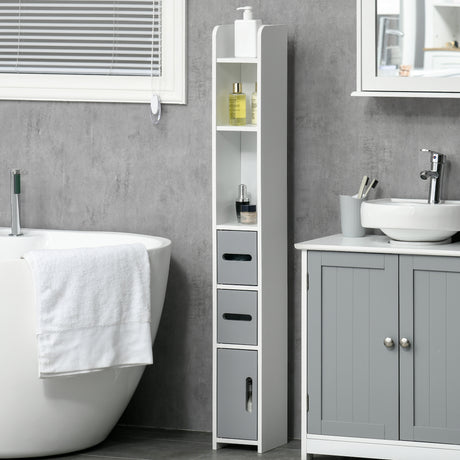 immagine-2-easycomfort-easycomfort-colonna-bagno-con-mensole-e-armadietti-mobile-alto-salvaspazio-in-legno-15x17x120cm-bianco-e-grigio