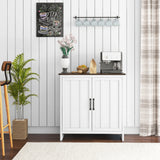 easycomfort easycomfort credenza cucina moderna a 2 ante con ripiano regolabile in legno 80x39 7x80cm bianco