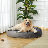 immagine-2-easycomfort-easycomfort-cuccia-per-cani-imbottita-con-bordi-rialzati-e-rivestimento-sfoderabile-132x89x28cm-grigio-scuro