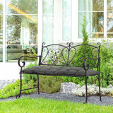 easycomfort easycomfort cuscino per panchina da giardino con laccetti e imbottitura spessa 100x40cm grigio scuro