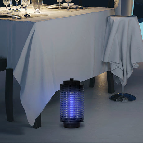 easycomfort easycomfort lampada antizanzare elettroinsetticida con luce uv per interno ed esterno 11x11x26 cm nero