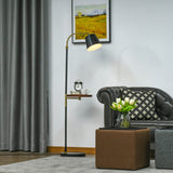 immagine-2-easycomfort-easycomfort-lampada-da-terra-con-ripiano-29-5cm-per-lampadine-e27-da-40w-in-metallo-nero-e-oro