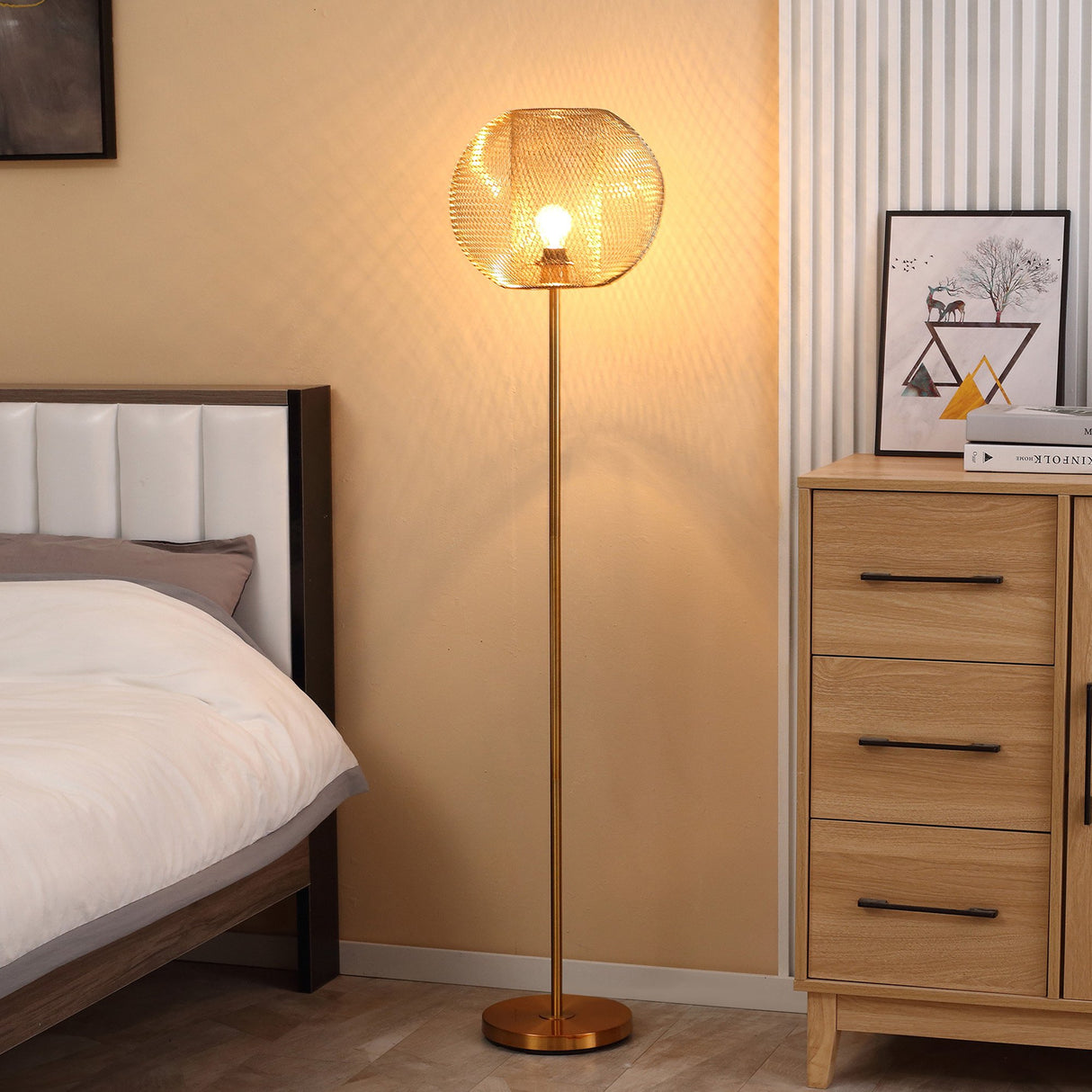 immagine-2-easycomfort-easycomfort-lampada-da-terra-moderna-in-metallo-con-paralume-dal-design-sferico-e27-40w-35x150cm-oro