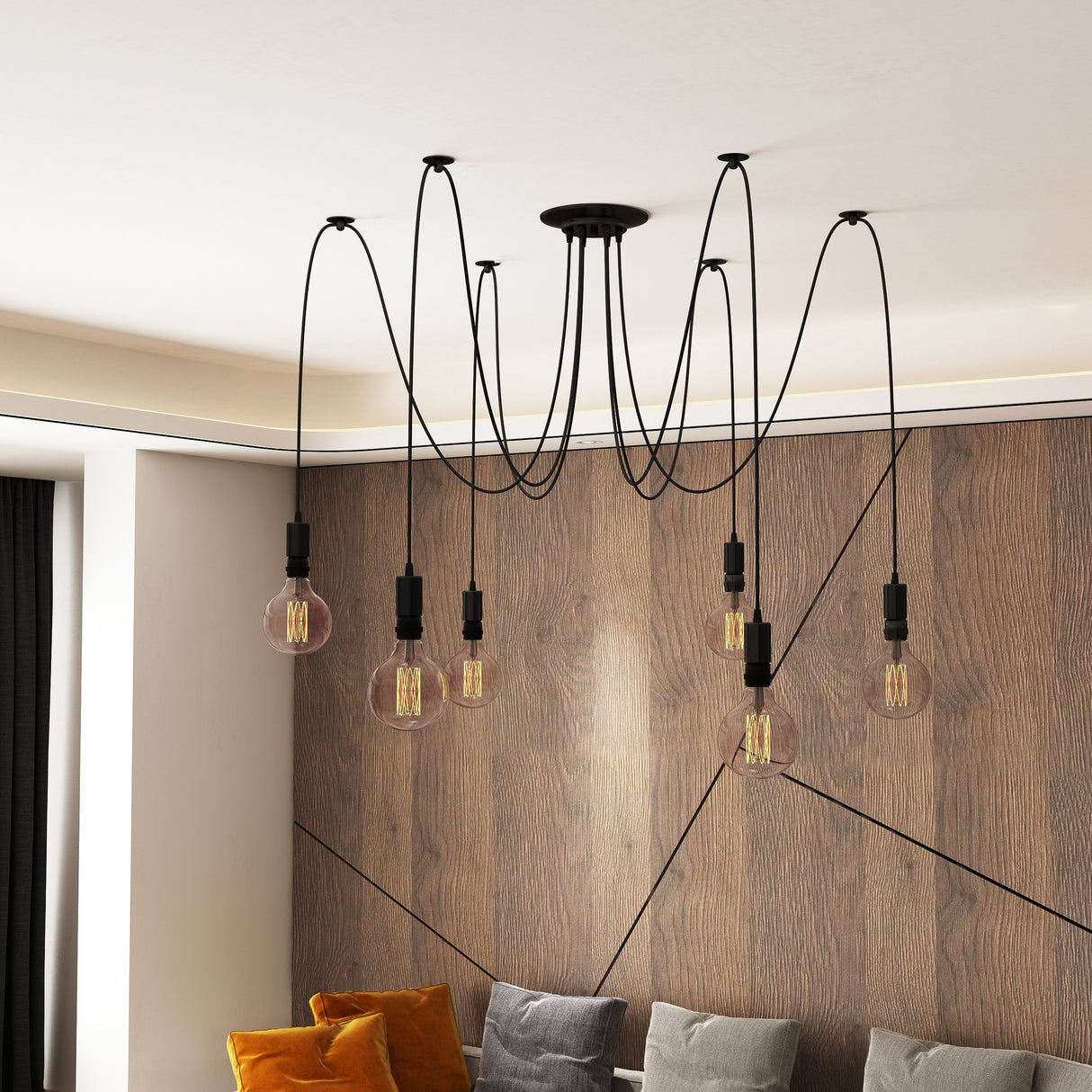 immagine-2-easycomfort-easycomfort-lampadario-moderno-a-sospensione-forma-di-ragno-6-luci-e-braccia-regolabili-in-altezza-per-casa-e-ufficio-nero-ean-8054111841559