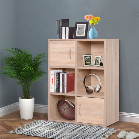 immagine-2-easycomfort-easycomfort-libreria-scaffale-in-legno-mobiletto-multiuso-con-3-ripiani-4-scompartimenti-e-2-ante-61-5x29-5x80cm-ean-8054144130712