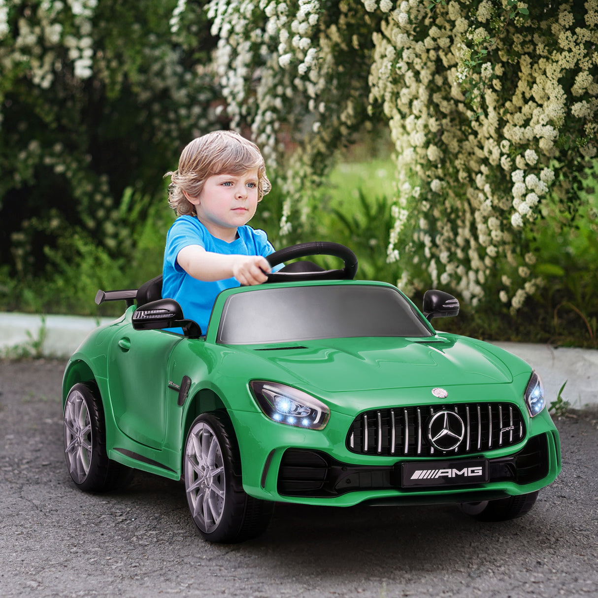 immagine-2-easycomfort-easycomfort-macchinina-per-bambini-elettrica-12v-con-licenza-mercedes-amg-gtr-velocita-3-5kmh-telecomando-luci-e-suoni-verde