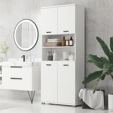 immagine-2-easycomfort-easycomfort-mobile-bagno-in-truciolato-bianco-con-2-armadietti-con-ante-e-2-ripiani-aperti-80x33-5x190-cm