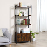 immagine-2-easycomfort-easycomfort-mobile-libreria-4-ripiani-con-armadietto-a-2-ante-libreria-scaffale-in-stile-industriale-per-casa-e-ufficio-75x30x180cm-marrone