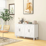 easycomfort easycomfort mobile multiuso in mdf a 4 livelli con 2 ripiani regolabili e 5 gambe 120x37x75 cm bianco