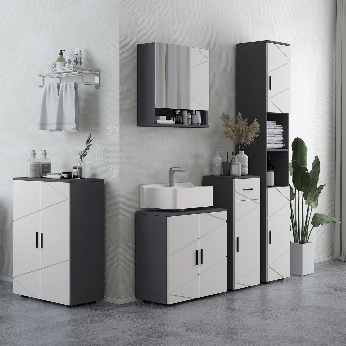 immagine-2-easycomfort-easycomfort-mobile-sottolavabo-bagno-in-legno-con-armadietto-2-ante-60x30x60cm-grigio