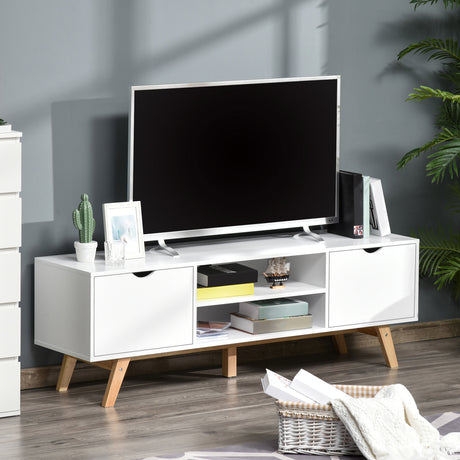 immagine-2-easycomfort-easycomfort-mobile-tv-max-65-in-truciolato-e-mdf-bianco-con-2-credenze-laterali-2-ripiani-centrali-150x39x50-cm