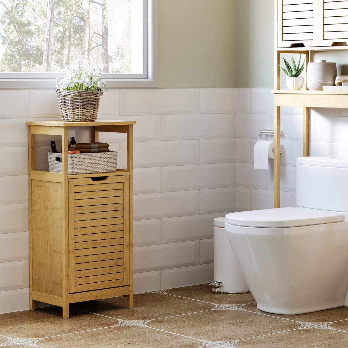 immagine-2-easycomfort-easycomfort-mobiletto-bagno-con-cesto-multiuso-per-bucato-e-giocattoli-in-mdf-e-bambu-40x30x86-5cm