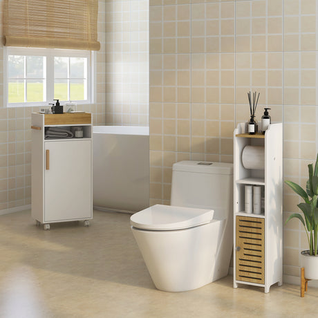 immagine-2-easycomfort-easycomfort-mobiletto-bagno-con-vassoio-rimovibile-ripiano-aperto-e-armadietto-chiuso-in-truciolato-40x30x88-cm-bianco