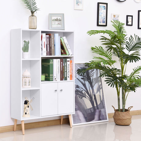 easycomfort easycomfort mobiletto libreria con piedini in legno di pino bianco 80x23 5x123cm ean 8054144130347