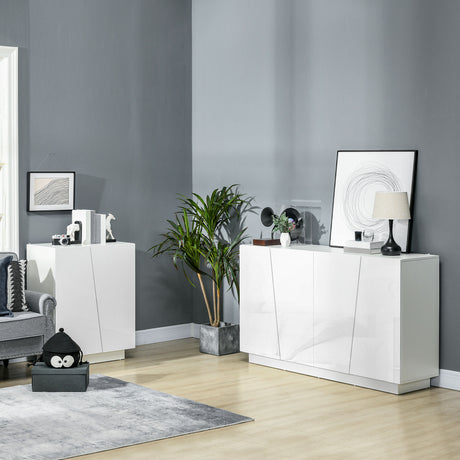 easycomfort easycomfort mobiletto multiuso in truciolato bianco a 5 livelli con ripiano regolabile su 3 livelli 150x40x88 cm