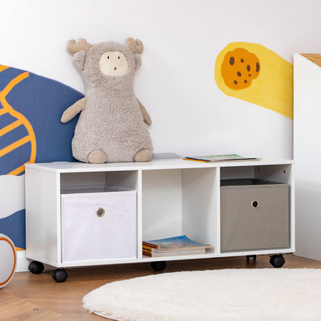 immagine-2-easycomfort-easycomfort-mobiletto-portagiochi-per-bambini-3-12-anni-con-ruote-e-salvaspazio-90x30x37-9cm-bianco