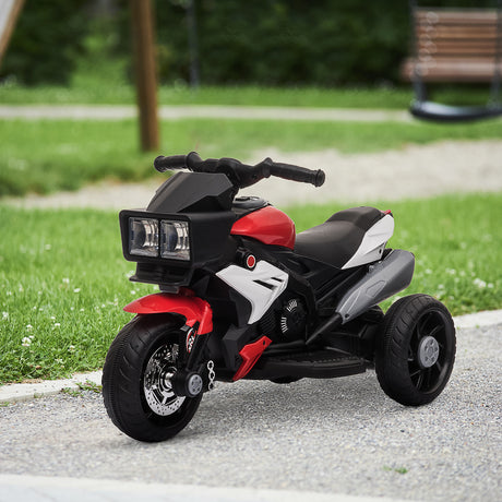 easycomfort easycomfort moto elettrica per bambini 3 5 anni max 25kg con 3 ruote luci e suoni batteria 6v rosso 86x42x52cm