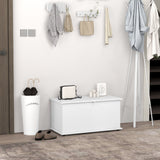 easycomfort easycomfort panca contenitore multiuso in legno per camera e ingresso 80x40x40 cm bianco