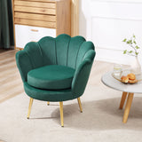 easycomfort easycomfort poltrona a conchiglia poltroncina vintage poltroncina da camera e salotto design elegante con schienale alto 76x67x74cm verde scuro