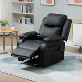 easycomfort easycomfort poltrona elettrica alzapersona reclinabile fino 160 con telecomando in similpelle nero