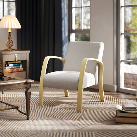 easycomfort easycomfort poltrona moderna stile scandinavo imbottita in tessuto e legno di betulla grigio