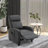 easycomfort easycomfort poltrona relax massaggiante con telecomando e 8 programmi reclinazione e poggiapiedi 68x88x98cm nero