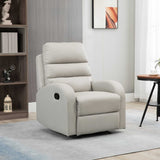 easycomfort easycomfort poltrona relax reclinabile con seduta imbottita e poggiapiedi per casa e ufficio 80x91x102 cm grigio