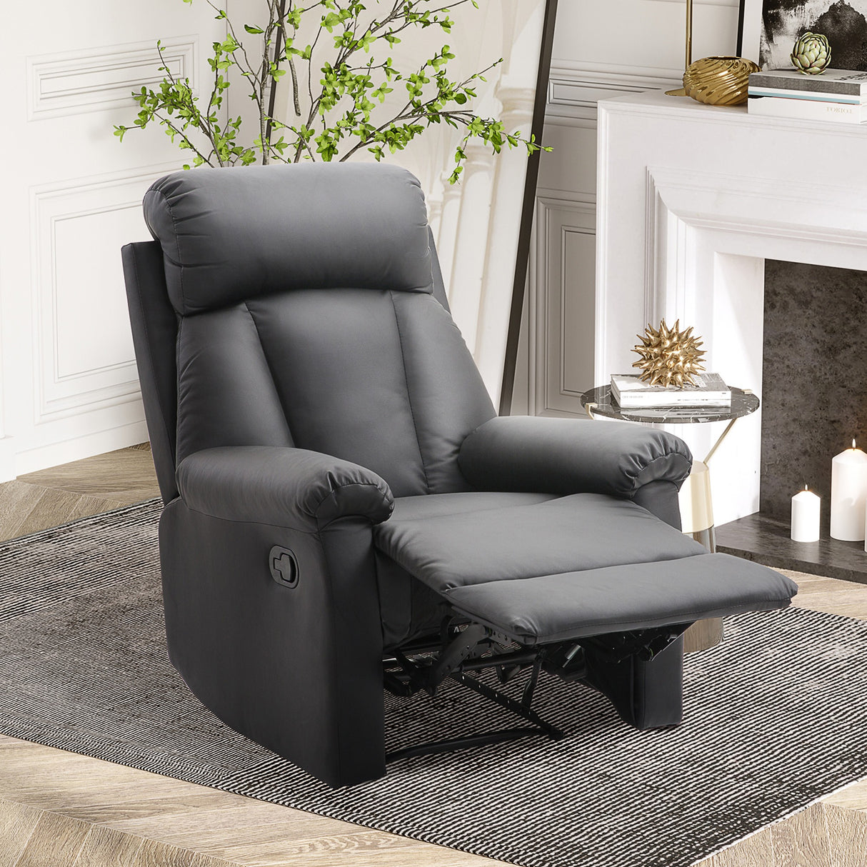 immagine-2-easycomfort-easycomfort-poltrona-relax-reclinabile-imbottita-ergonomica-con-poggiapiedi-pelle-pu-80-x-97-x-107cm-nero-ean-8055776912912