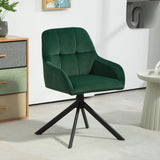 easycomfort easycomfort poltroncina in velluto moderna con seduta girevole braccioli e gambe in acciaio verde