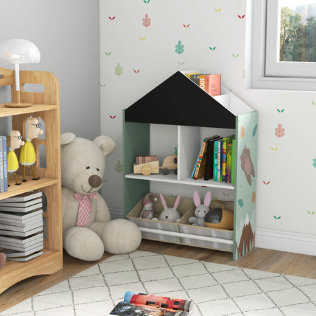 immagine-2-easycomfort-easycomfort-scaffale-portagiochi-per-bambini-con-ripiani-e-cassetti-rimovibili-verde