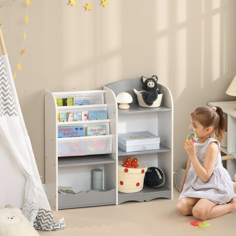 immagine-2-easycomfort-easycomfort-scaffale-portagiochi-per-bambini-con-ripiani-in-legno-85x26x84cm-grigio