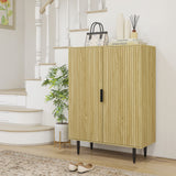 easycomfort easycomfort scarpiera salvaspazio per 15 paia di scarpe con 4 ripiani regolabili 80x38x110cm rovere