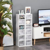 easycomfort easycomfort set 2 librerie scaffale porta cd e dvd a 12 ripiani totali per 204 cd in legno 21x22 5x88 5 cm bianco
