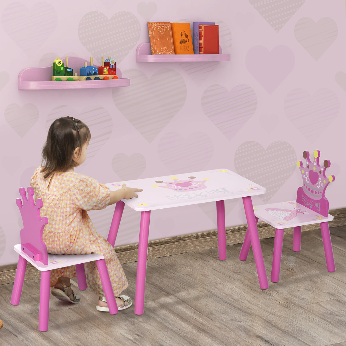 immagine-2-easycomfort-easycomfort-set-tavolo-e-2-sedie-tema-principesse-per-cameretta-bambini-in-legno-rosa