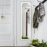 easycomfort easycomfort specchio da parete touch con illuminazione led regolabile in vetro temperato e metallo 40x3x120 cm nero