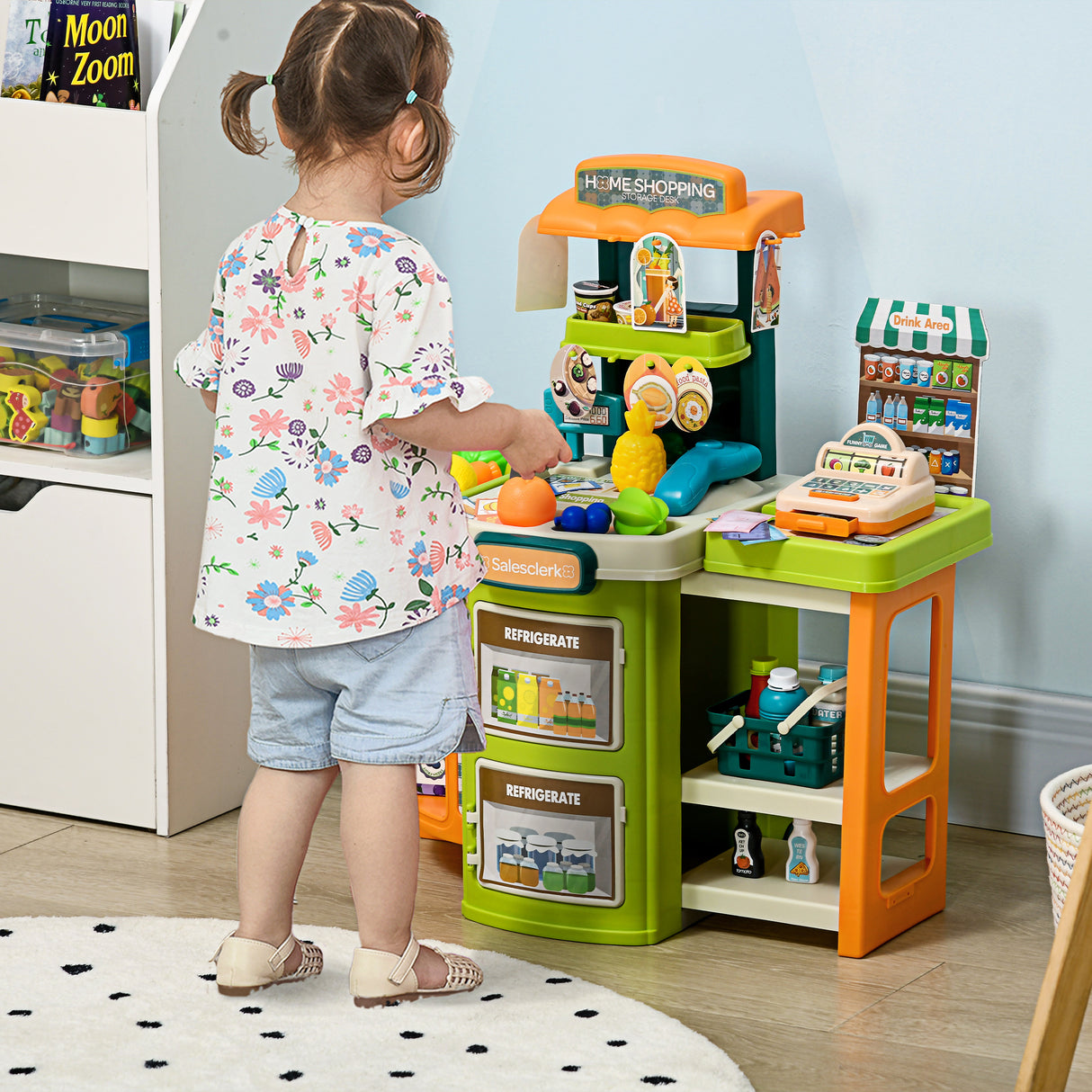 immagine-2-easycomfort-easycomfort-supermercato-giocattolo-per-bambini-3-6-anni-con-cassa-e-accessori-design-pieghevole-a-trolley