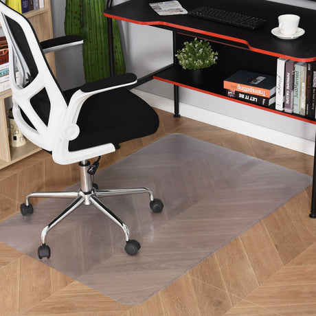 easycomfort easycomfort tappetino per sedia ufficio salvapavimento antiscivolo in plastica 90x120cm trasparente